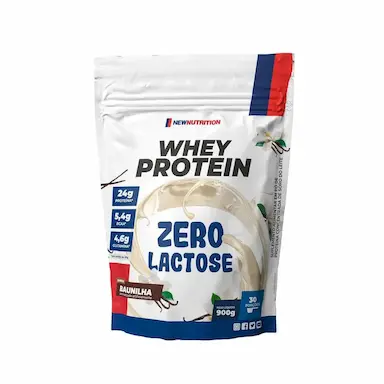 Whey Zero Lactose New Nutrition 900G Baunilha